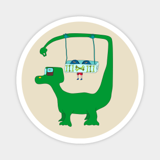 Industrial Dinosaur Machines Magnet